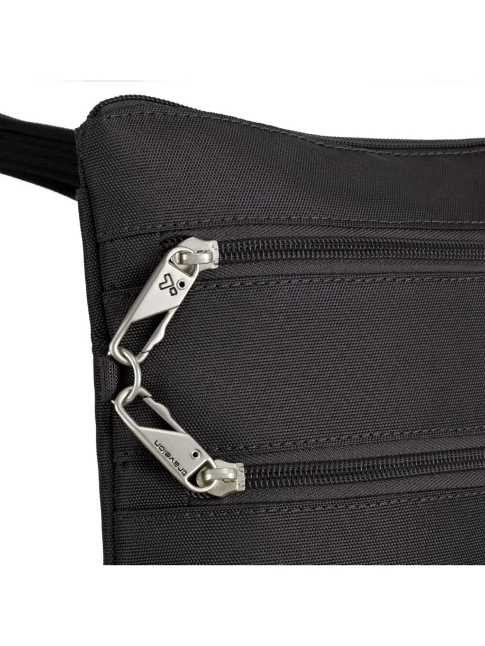 Anti-Theft Classic Slim Double Zip Crossbody Bag - Travel-Friendly & Stylish